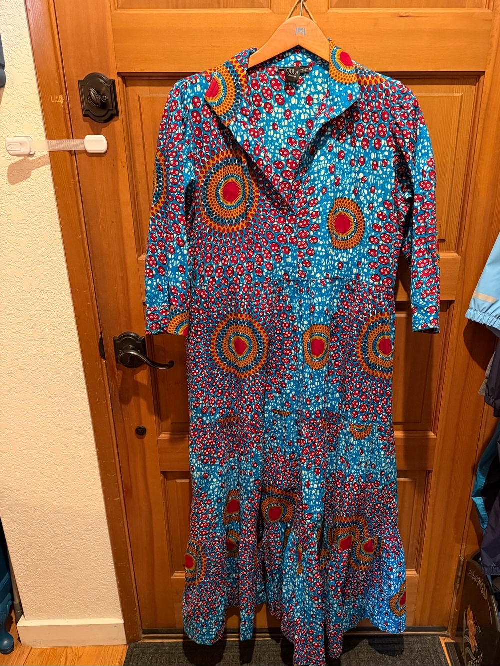 NWOT The Oula Company Blue Multicolor Printed Women’s Dress